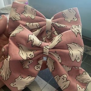 Halloween pink ghost bows
